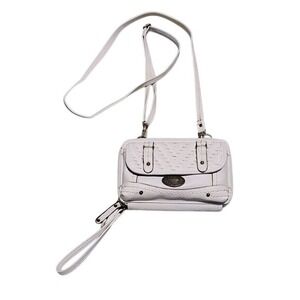 BDG Crossbody‎ Wallet Clutch Bag with Wristlet Strap Small Purse white